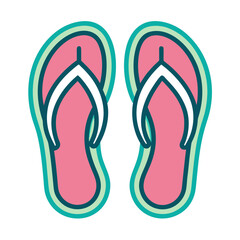 flip flops vector illustration