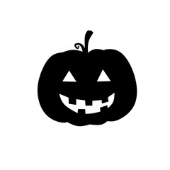 Halloween style black and white pumpkin illustration with unique and imaginative facial expressions