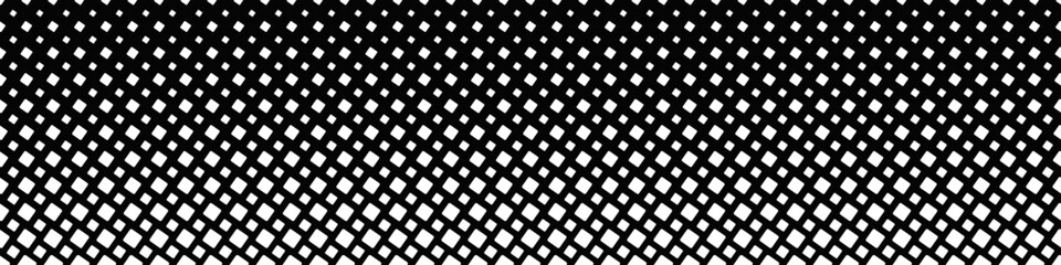 Wide monochrome repeating square pattern background