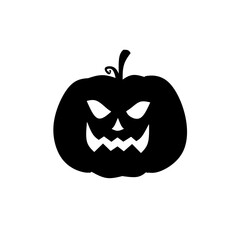 Halloween style black and white pumpkin illustration with unique and imaginative facial expressions