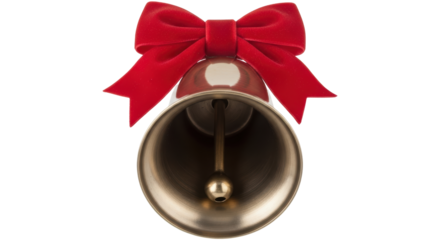 Isolated Bell with Ribbon