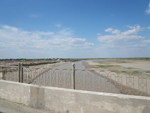 Drying Riverbed of the Amu Darya Near Nukus, Uzbekistan

