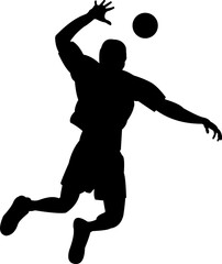 Volleyball Player Silhouette