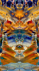 Abstract art background . Hand painting artwork on canvas .