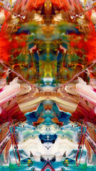 Abstract art background . Hand painting artwork on canvas .