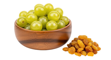 Isolated Raisins and Grapes