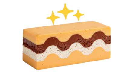 Isolated Layered Dessert