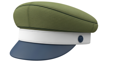 Isolated Military Cap