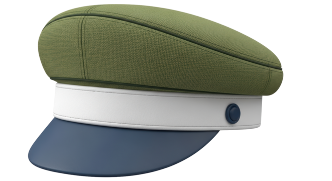 Isolated Military Cap