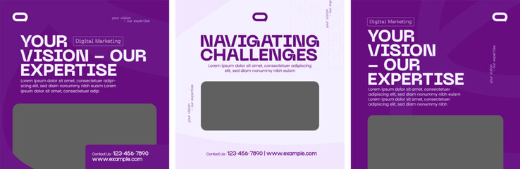 Marketing campaign social media advertising template