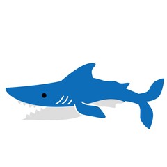 かわいいサメのイラスト素材