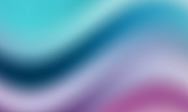 Abstract flowing gradient of teal blue and purple with soft blended colors