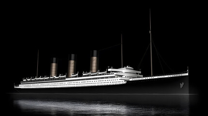 Obraz premium Titanic in Turmoil