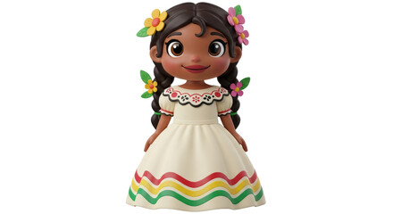 Isolated Cartoon Doll