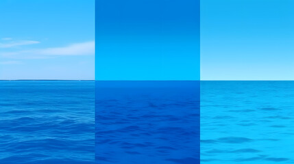 Monochromatic Blue: Titanic Sinking