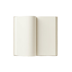 Naklejka premium Open book with blank pages.