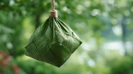Green leaf package hanging