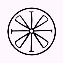 Obraz premium Lemon and lime slices guide your travel adventure, a symbolic north star for culinary navigation