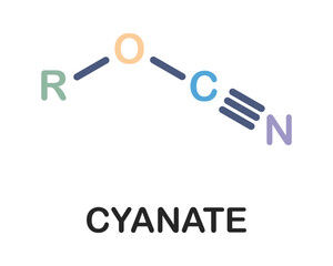 Cyanate functional group chemical formula