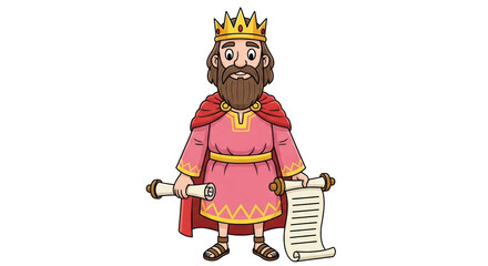 Isolated Cartoon King