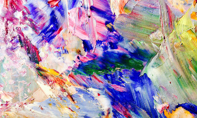 Abstract art background . Hand painting artwork on canvas .