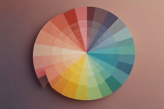 Circular color palette swatches showing a spectrum of hues