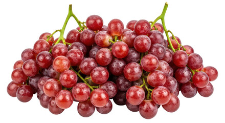 Isolated Red Grapes
