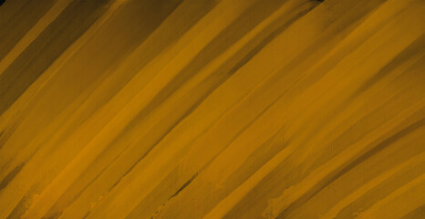 Abstract paint brush textured stripes on yellow with black background wallpaper