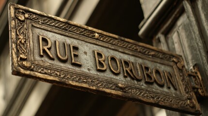 Ornate street sign