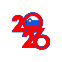 2026 banner with Slovenia flag inside.