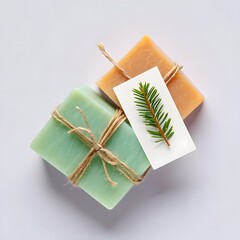Handmade soap bars natural organic soaps with essential oils for skin care and beauty