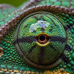 Obraz premium eye of chameleon