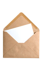 open envelope isolated on white