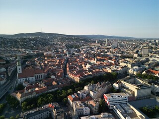 Bratysława - Słowacja - stolica kraju nagrana dronem w wysokiej jakości