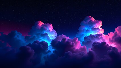 Download aesthetic night sky clouds with stars wallpaper for phone and desktop background