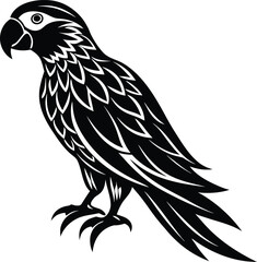 Obraz premium parrot-silhouette--parrot-bird-silhouette-.eps