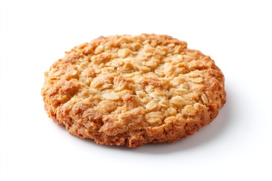 Crisp, golden oatmeal cookie echoes nostalgia and rustic comfort, perfect for World Baking Day or National Oatmeal Month celebrations