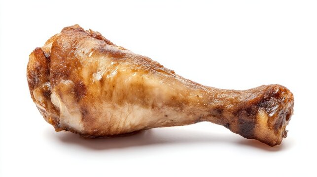 Roasted chicken drumstick, caramelized to perfection, evokes Thanksgiving feast and nostalgic Sunday suppers, savory autumn delight