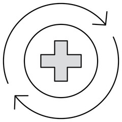 Recover icon, Recover Stronger Your Path to Healing, Bounce Back to Health with Confidence