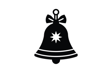 christmas bell vector icon