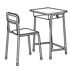 机と椅子