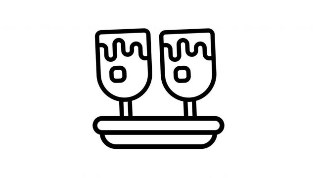 Drink Service Icon Animation