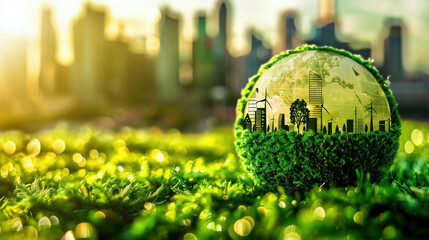 Carbon emission reduction target, Green economy and sustainability Net Zero future. Sustainable development