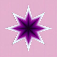 Abstract purple starburst design on pink background digital art illustration decor