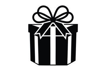 christmas gift box vector icon