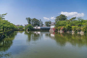 Obraz premium 小田原城の風景 二の丸隅櫓と馬出門