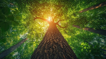 Towering green trees and diverse plant life flourish in thriving forests showing importance of biodiversity sustainability and environmental conservation through rich ecosystems