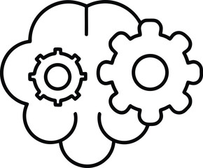 brain with gears   line art black vector illustra.eps
