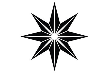 Fototapeta premium christmas star vector icon