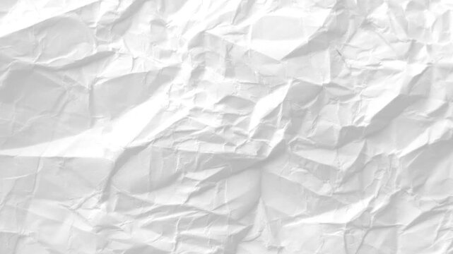 white crumpled paper	